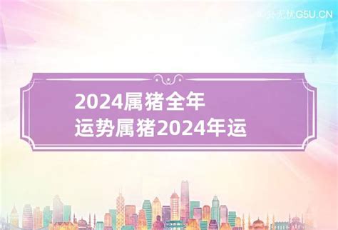 猪年2024运程|属猪2024年运势及运程详解每月 2024年属猪人的全年运势